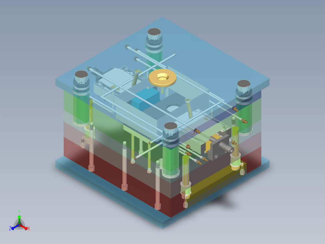 带手柄水杯注塑模设计三维UG11.0无参+CAD+说明书