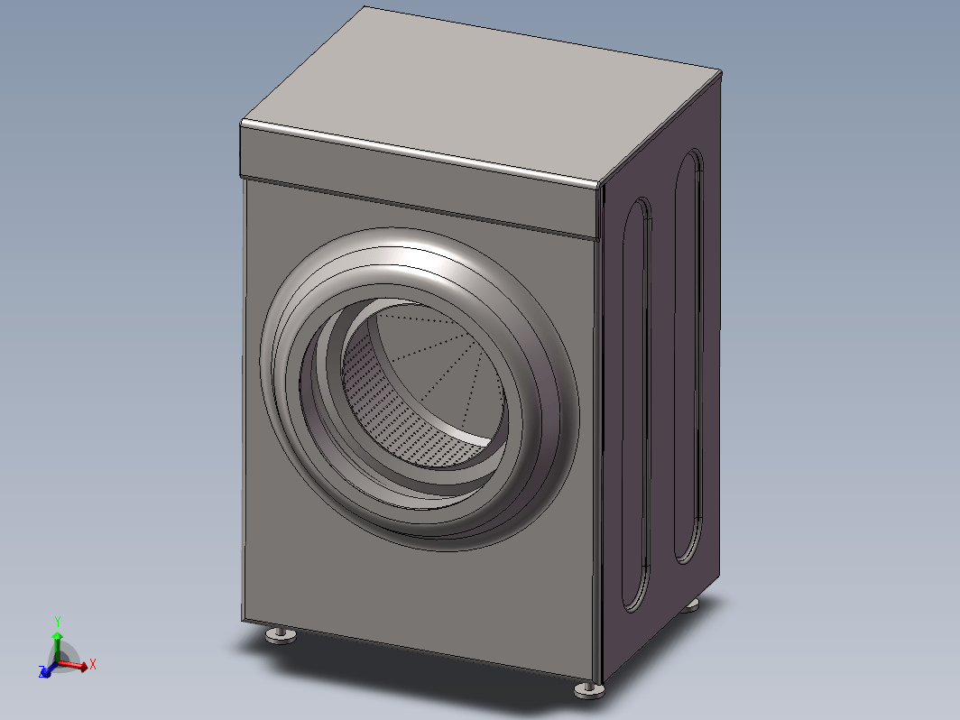 滚筒洗衣机外观模型