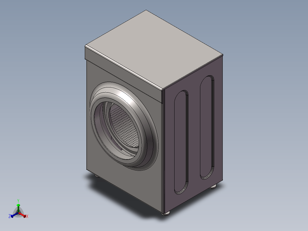 滚筒洗衣机外观模型