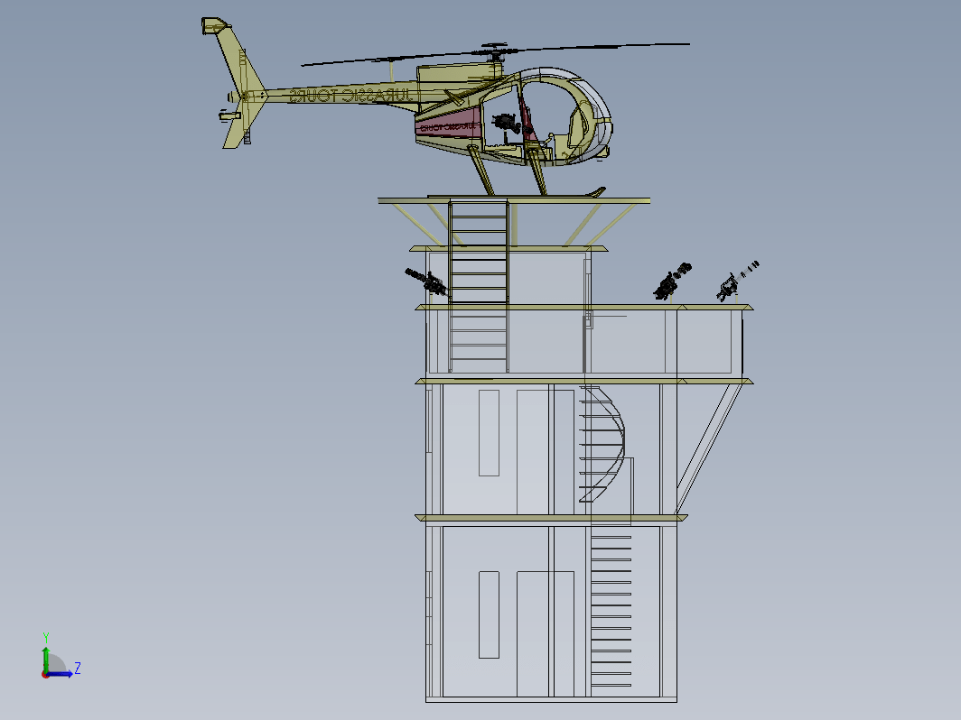 Jurassic直升机停机楼