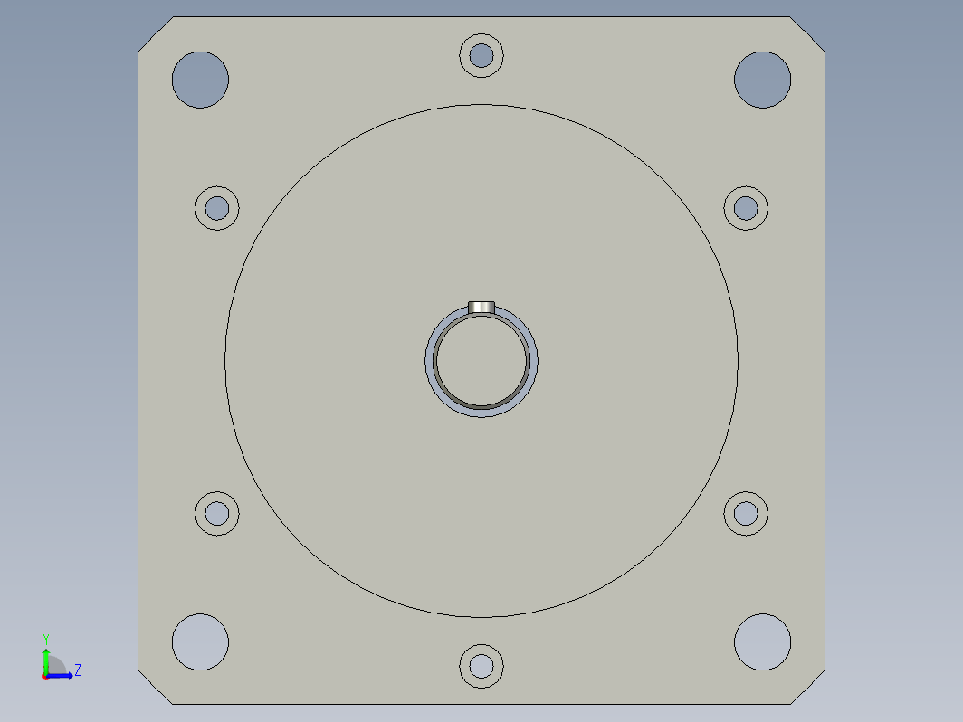 YK130HB280-07A  130mm两相步进电机（3D）