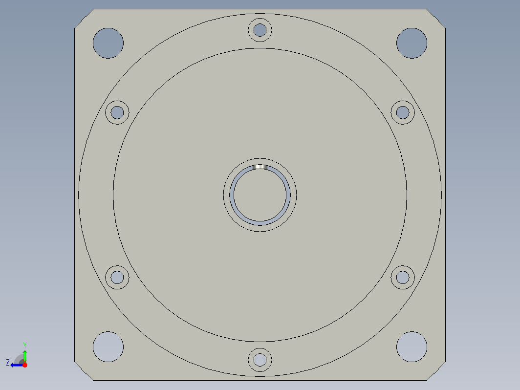 YK130HB280-07A  130mm两相步进电机（3D）