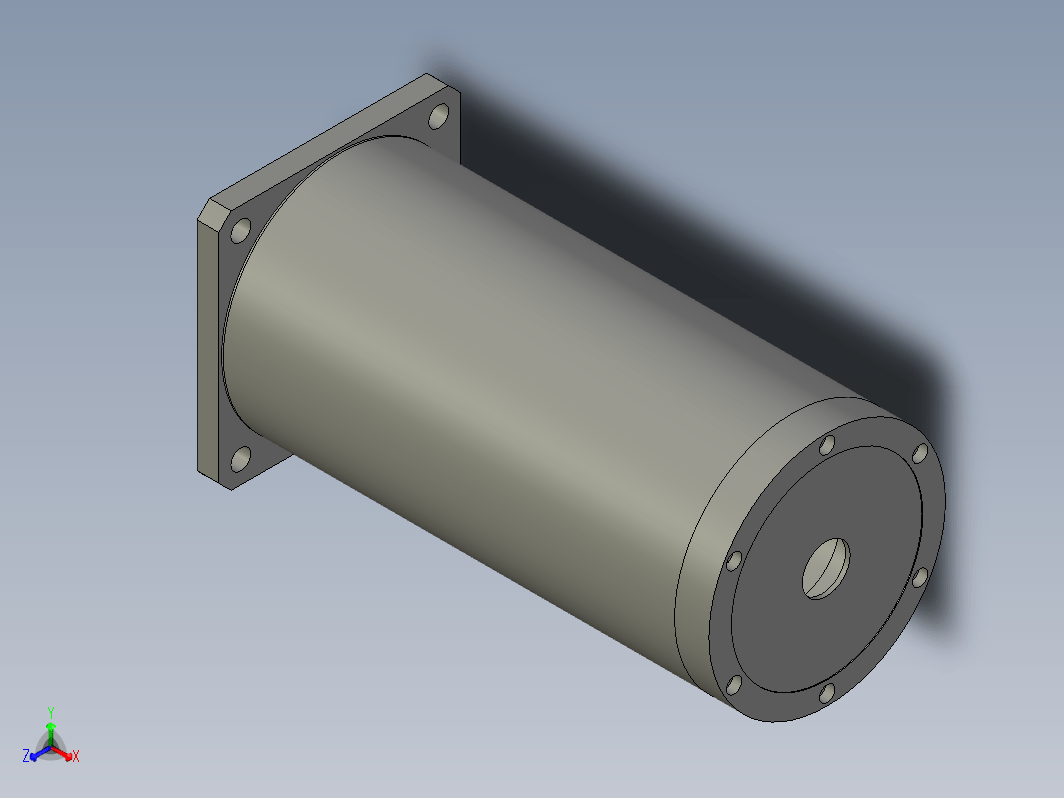 YK130HB280-07A  130mm两相步进电机（3D）