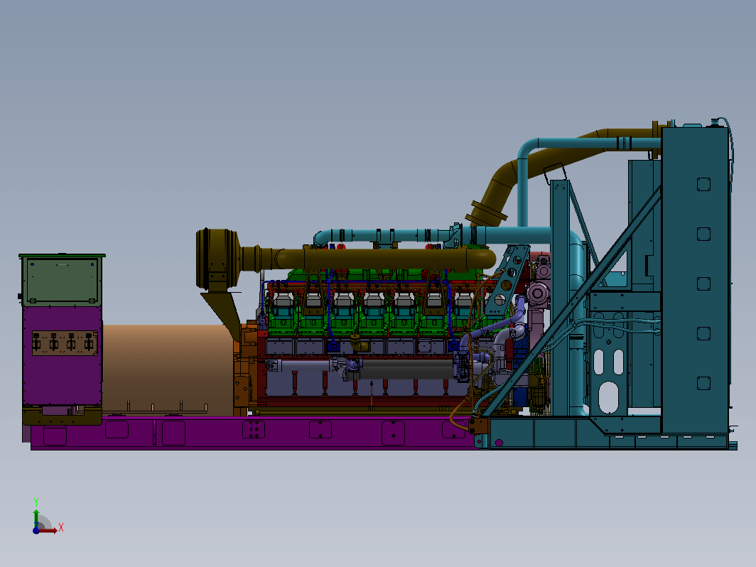 巨型柴油发电机
