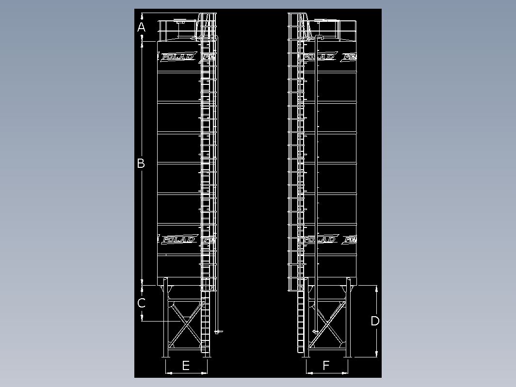 固定水泥筒仓