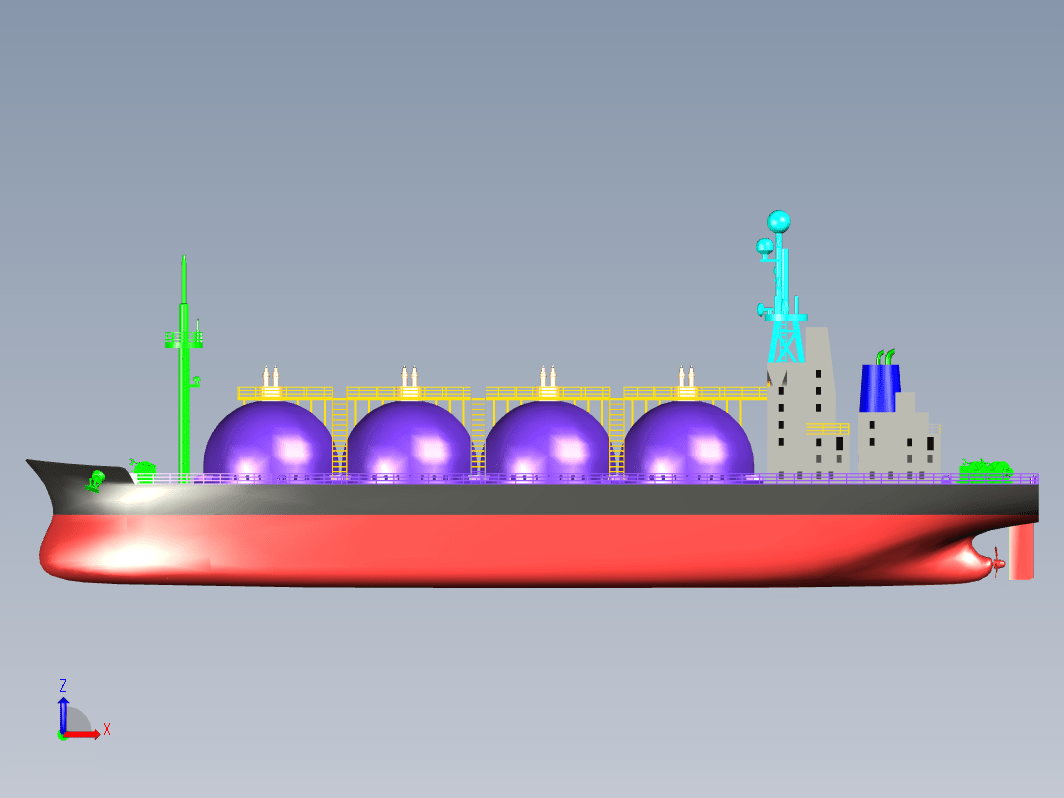 LNG船舶三维Step无参