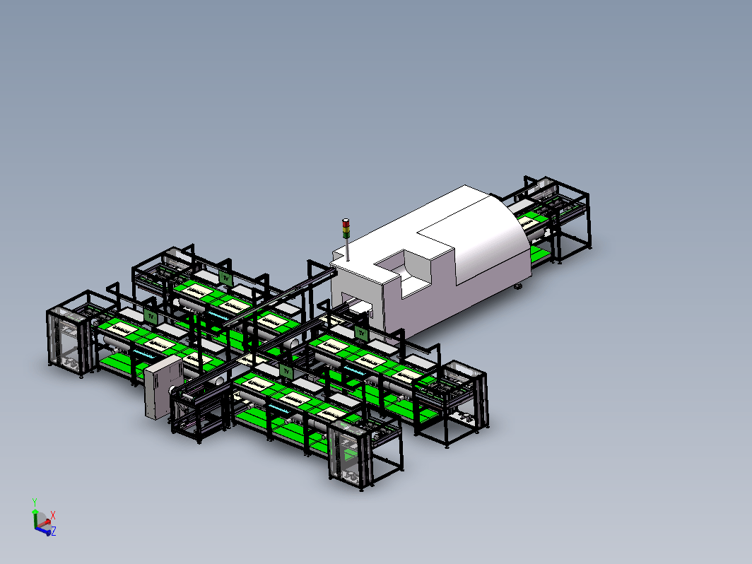 插件选择性焊接过锡炉PCB同时过炉生产线