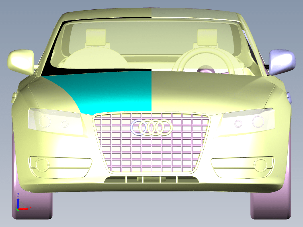 奥迪A5设计图档（catia、cad）汽车