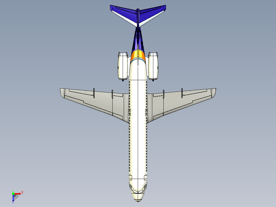 Fokker福克100飞机造型