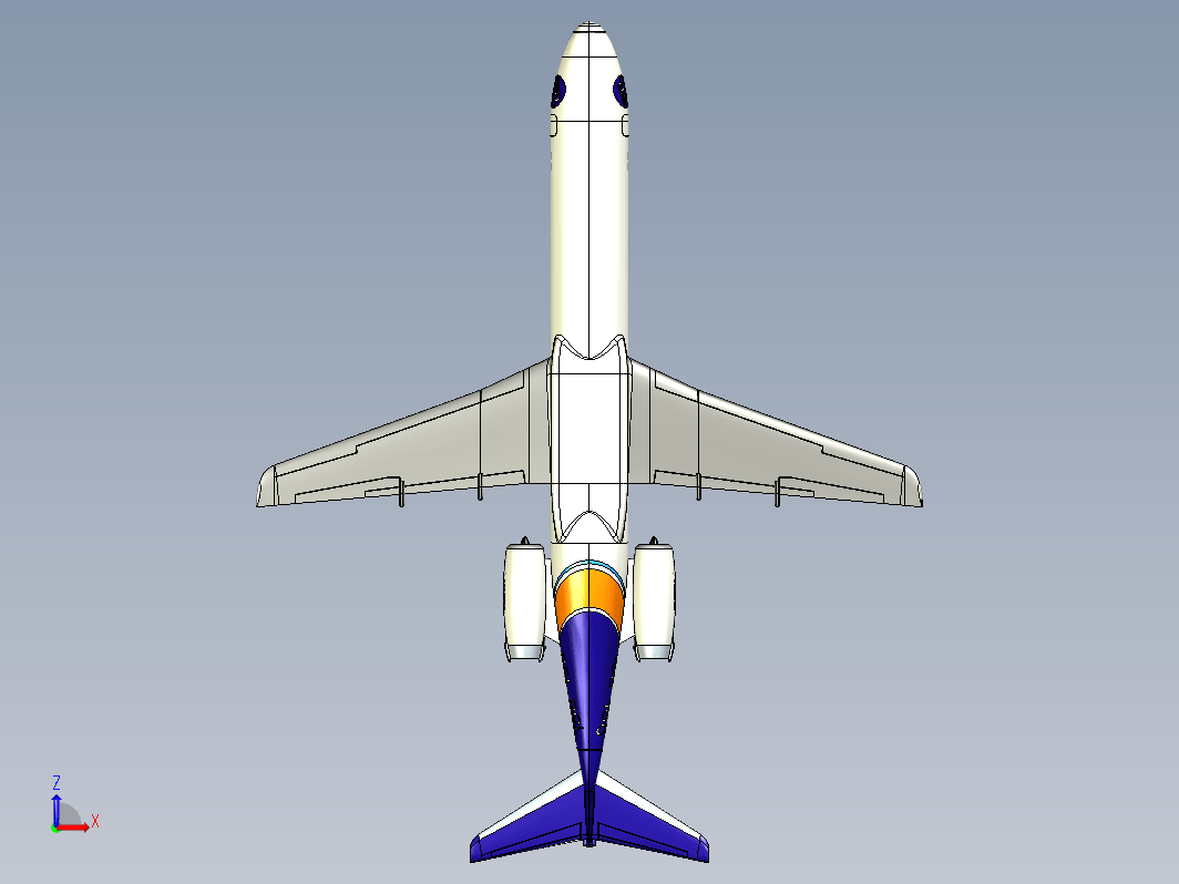 Fokker福克100飞机造型