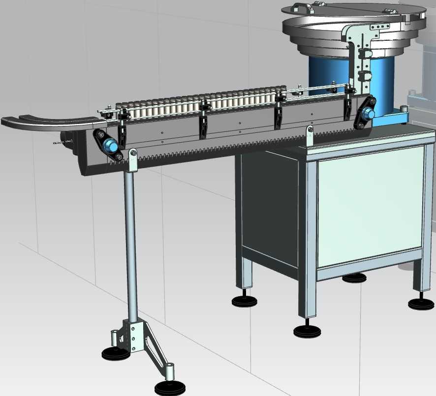 916铝制药罐给料机UG设计