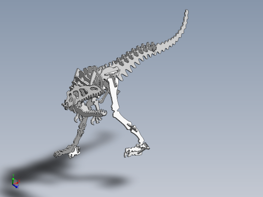 T-rex激光切割恐龙拼装缩略图