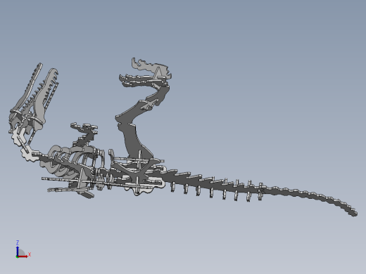 T-rex激光切割恐龙拼装缩略图