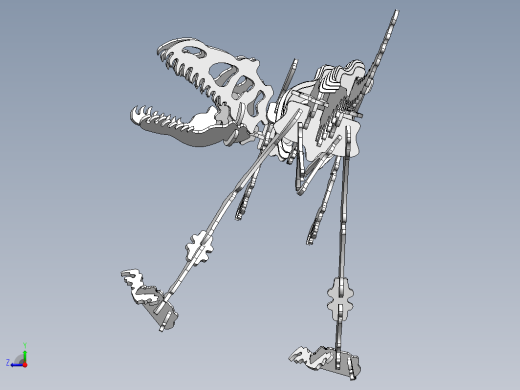 T-rex激光切割恐龙拼装缩略图