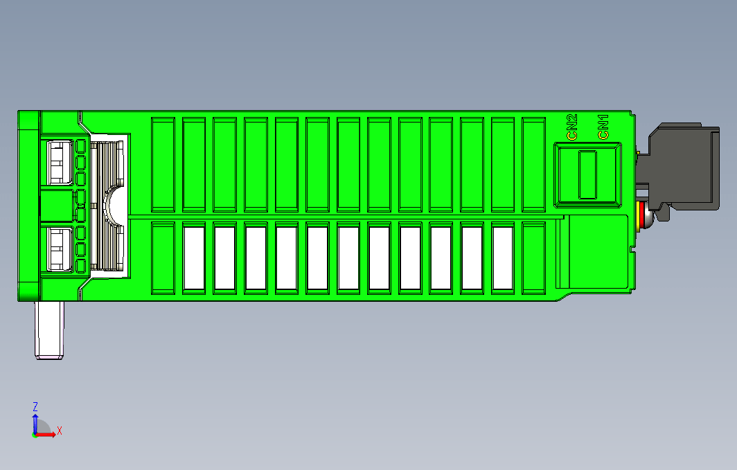 标准型多机传动变频器STEP_B00（MD800逆变单元整机外形STEP模型）