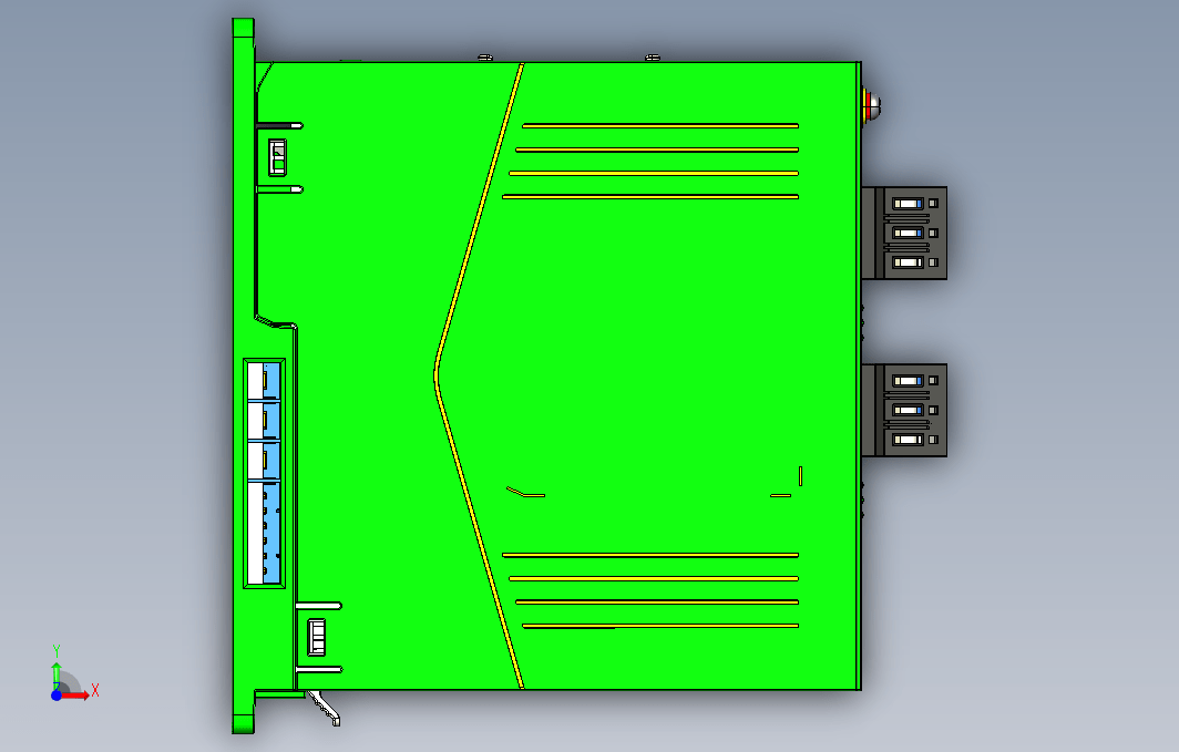 标准型多机传动变频器STEP_B00（MD800逆变单元整机外形STEP模型）