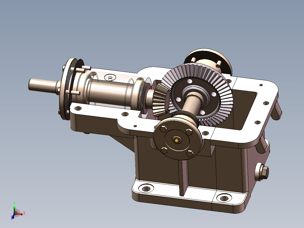JX1586 可调速螺旋锥齿轮转向器设计