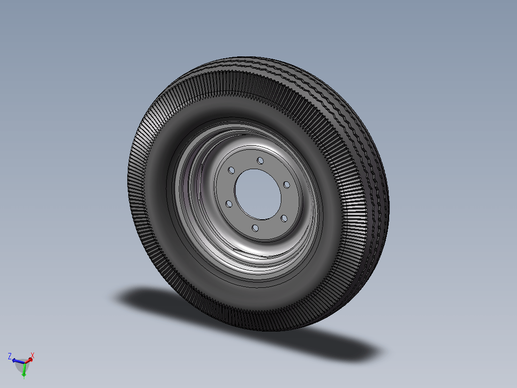 轮胎轮毂3D图