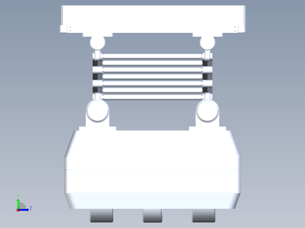 移动升降小车3D数模图纸+STEP格式