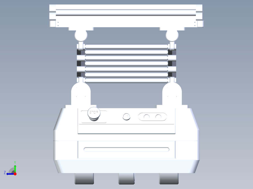 移动升降小车3D数模图纸+STEP格式