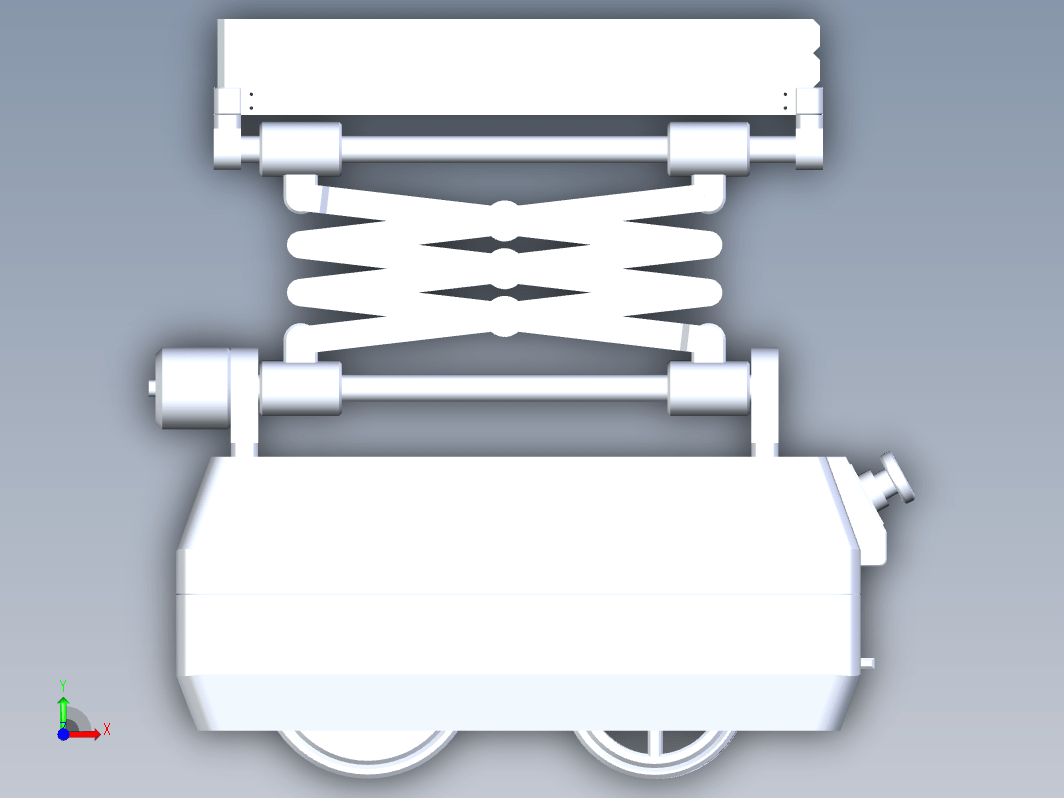 移动升降小车3D数模图纸+STEP格式