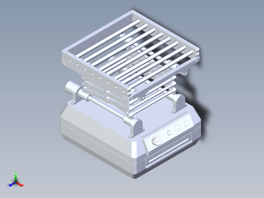 移动升降小车3D数模图纸+STEP格式