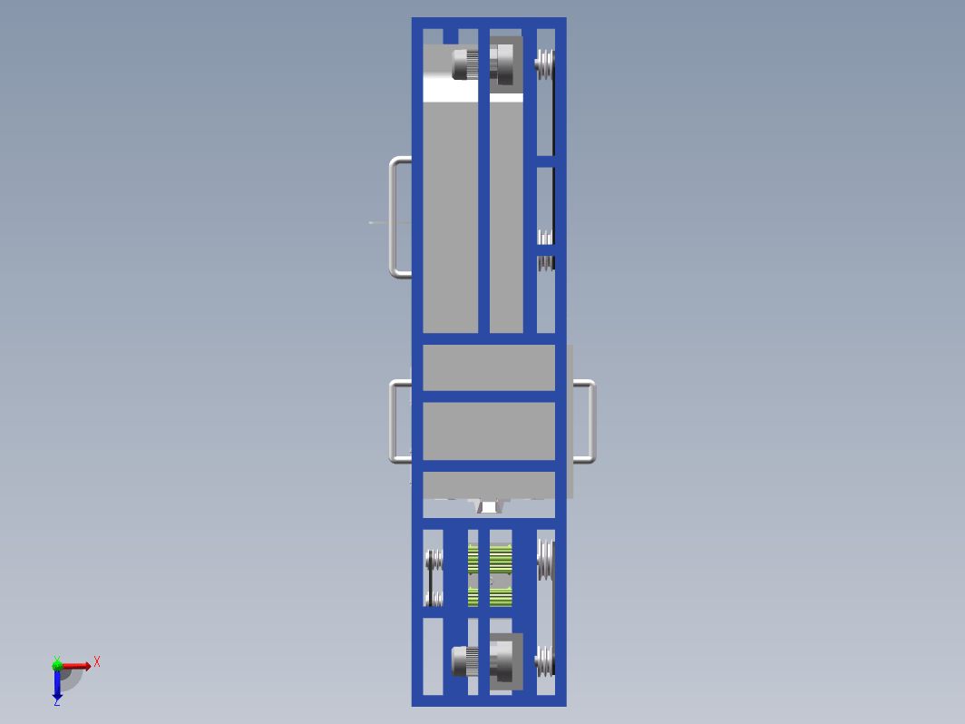 自动甘蔗去皮切断机三维SW2016带参+CAD+说明书