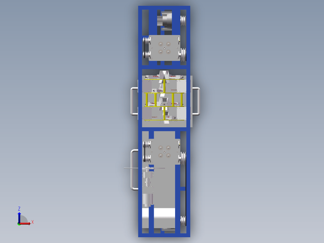 自动甘蔗去皮切断机三维SW2016带参+CAD+说明书