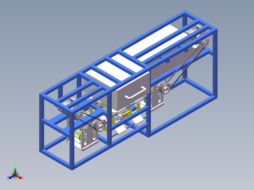 自动甘蔗去皮切断机三维SW2016带参+CAD+说明书