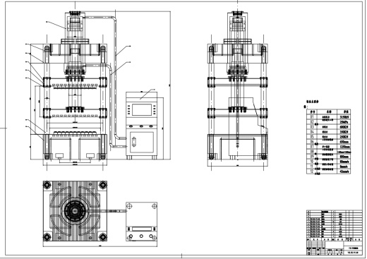 Y32-315型液压机本体设计CAD+说明书缩略图