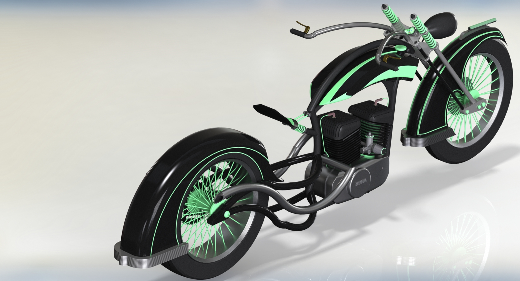 Maciej Poland设计的Chopper摩托车