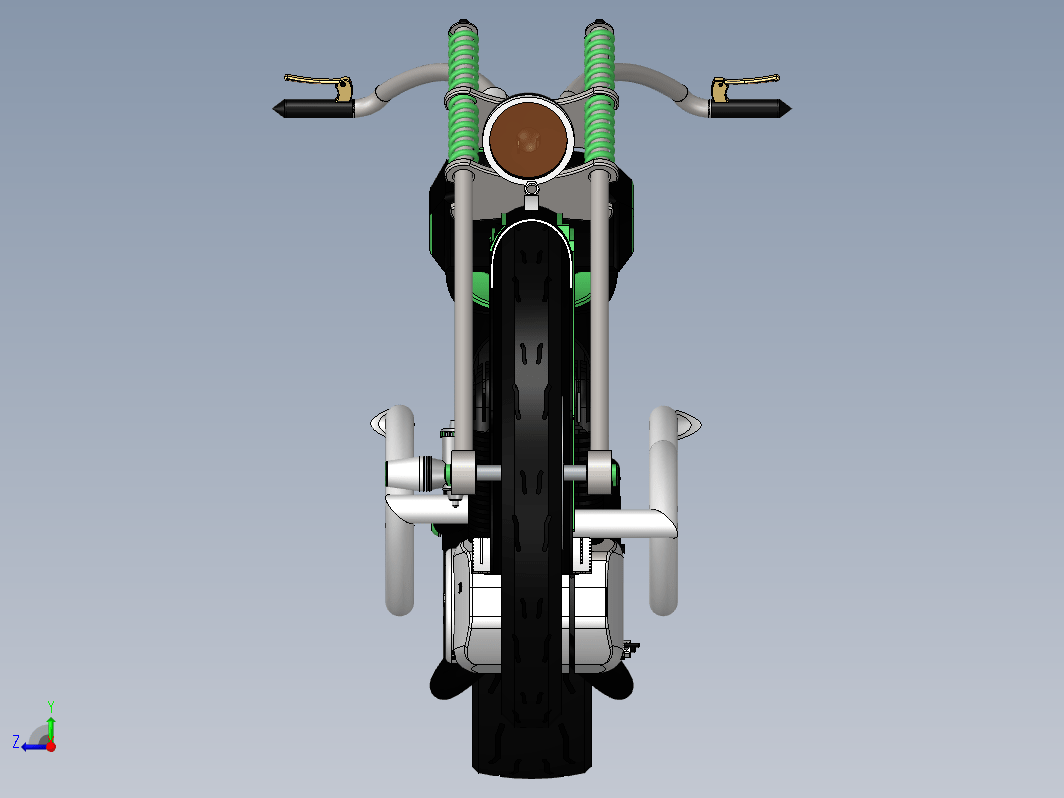 Maciej Poland设计的Chopper摩托车