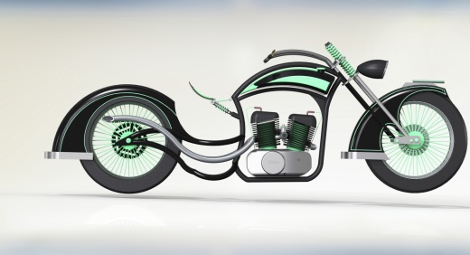 Maciej Poland设计的Chopper摩托车缩略图