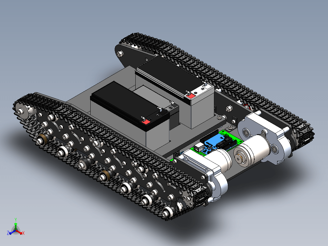 Movil Robot Arduino履带车底盘