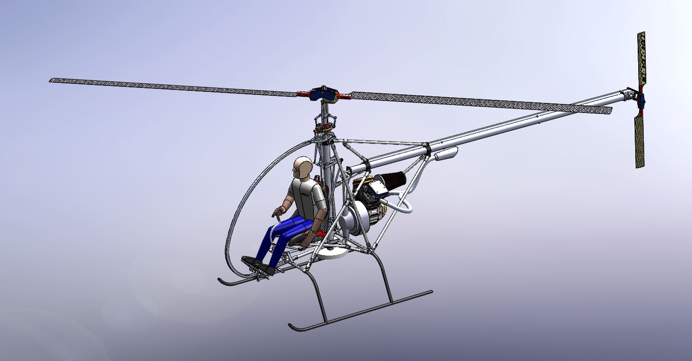 超轻型直升机结构模型