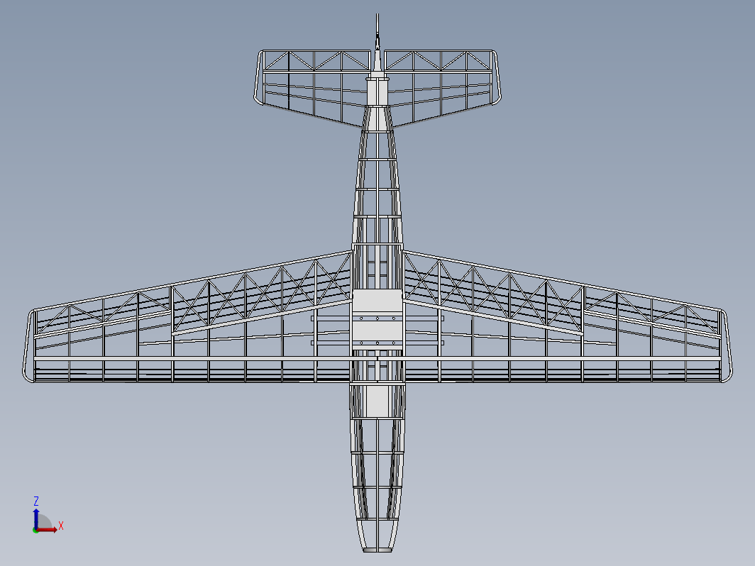 P-51 mustang野马战斗机框架