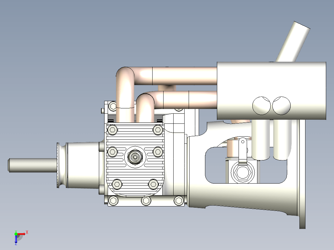 航模发动机 15cc Flat Twin