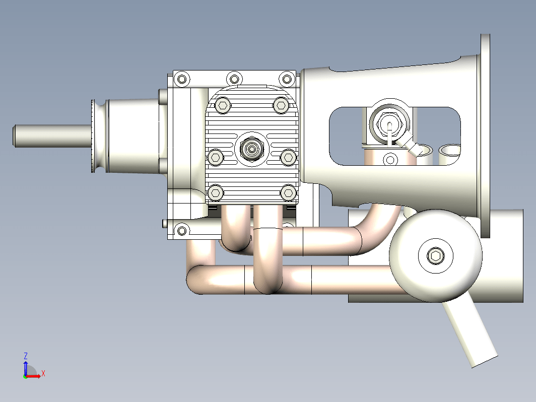 航模发动机 15cc Flat Twin