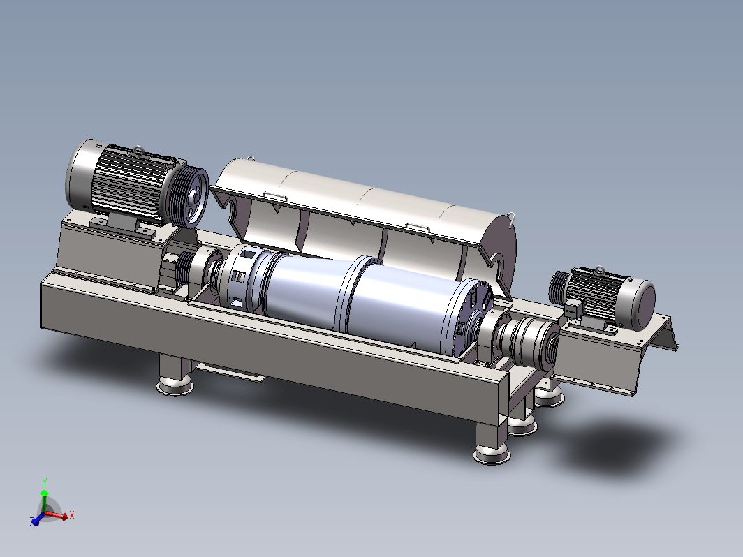 LW650-15°-2000卧式螺旋离心机机