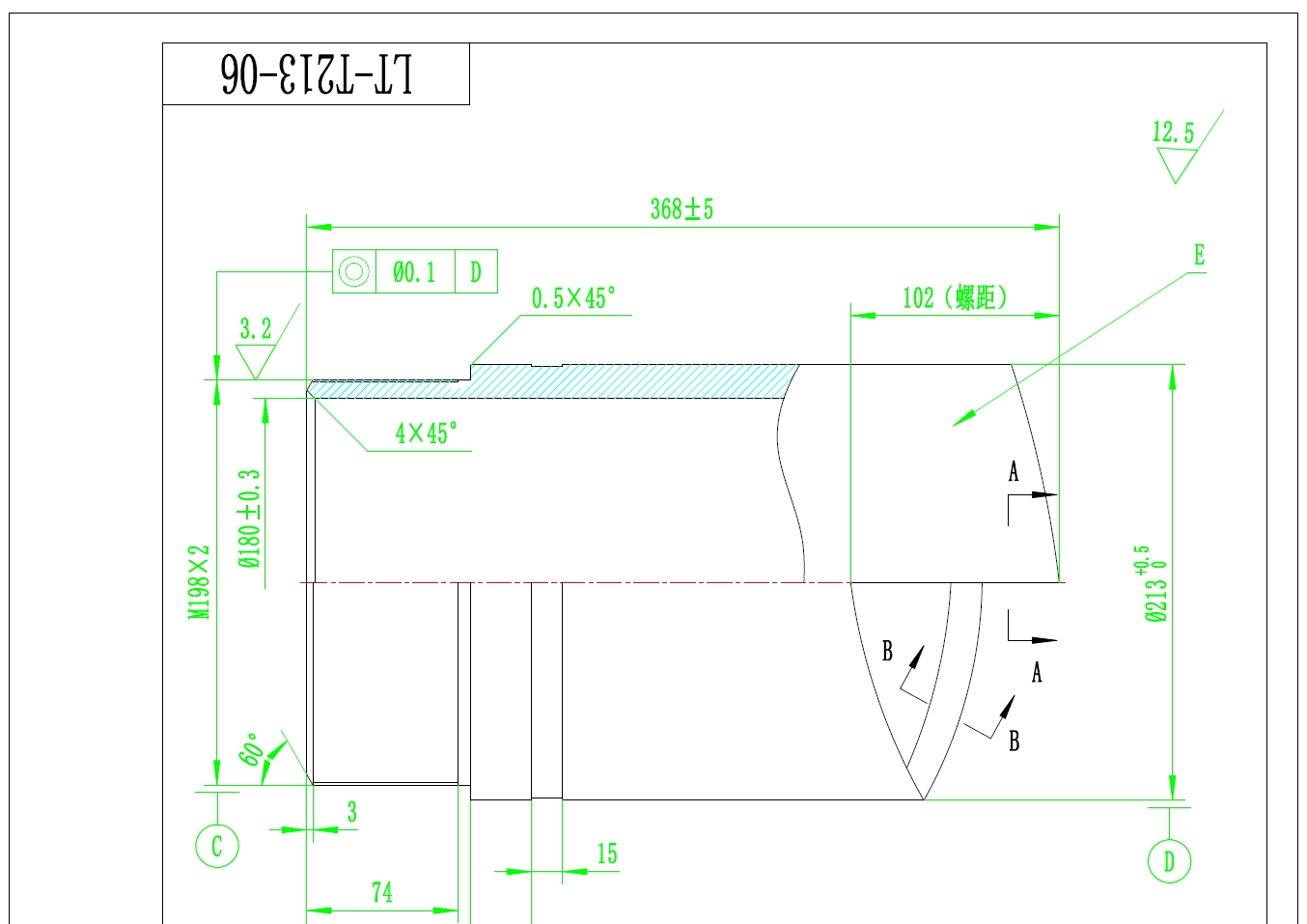 油井工具打捞筒CAXA图纸