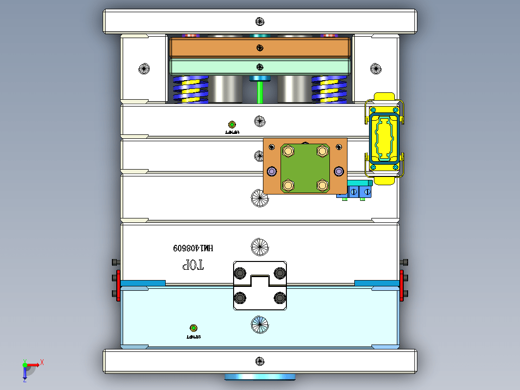 油缸带动齿条脱螺纹模具