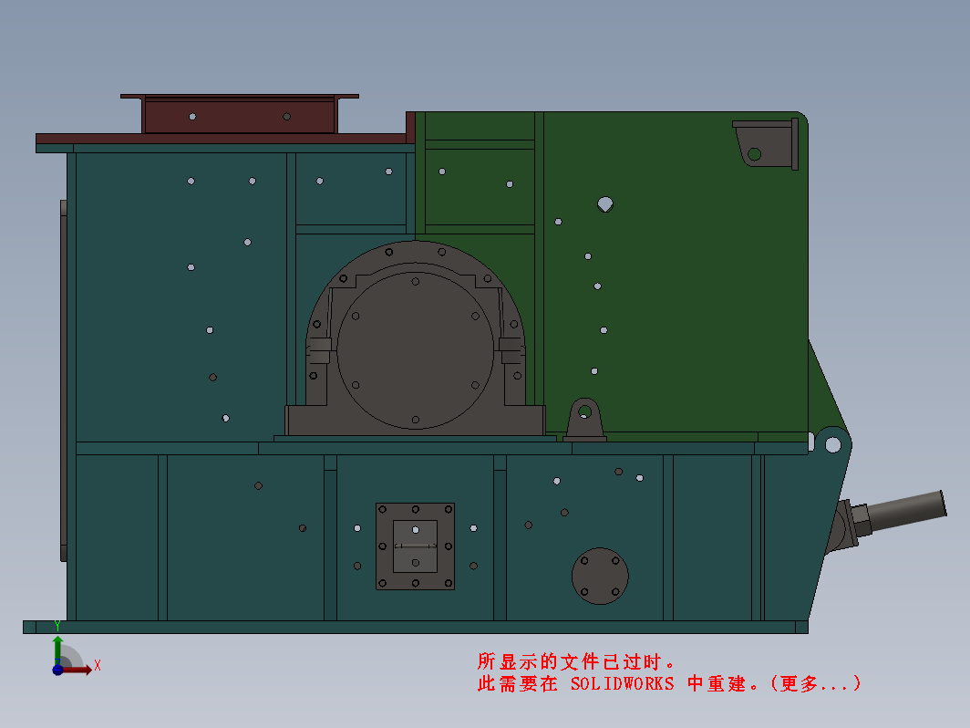 PCH1216环锤式破碎机三维SW2014带参