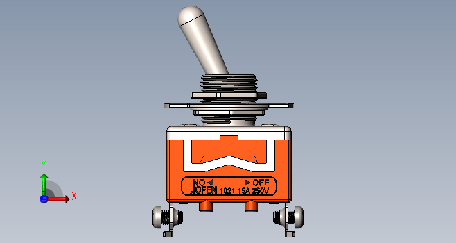 F0197-拨动开关模型图