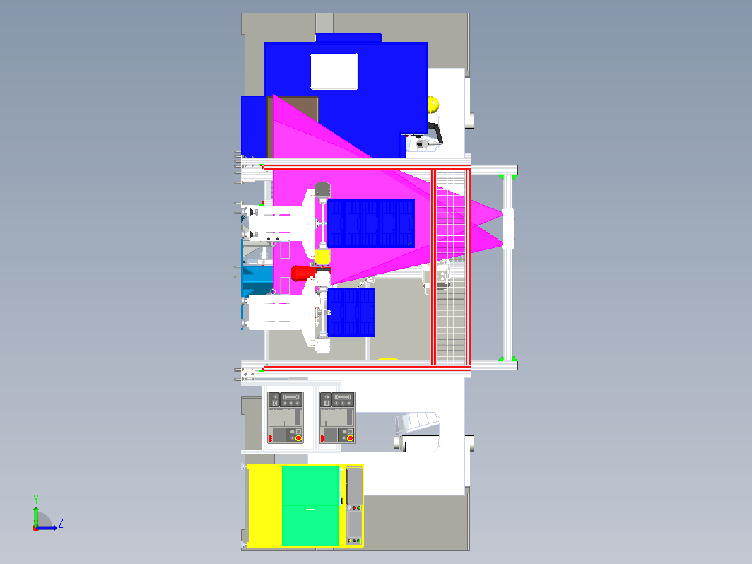 机器人给铝合金件机加上下料作业