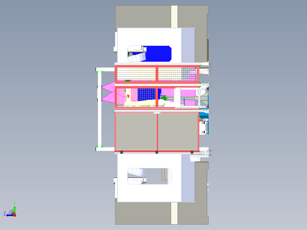 机器人给铝合金件机加上下料作业