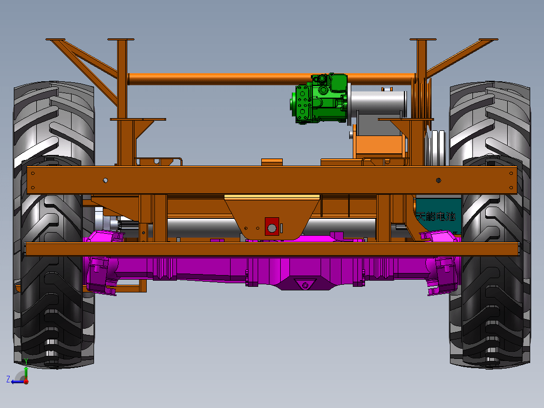 4UZ-166主机架总装 药材收获机