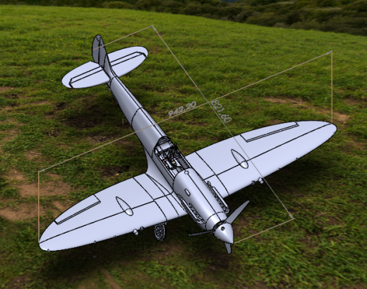 航模飞机 Spitfire MK IX