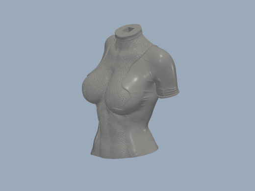 女死侍 高精度3D打印模型缩略图