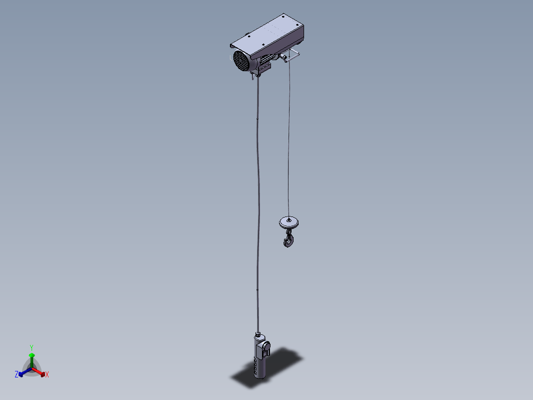 电动葫芦模型sw