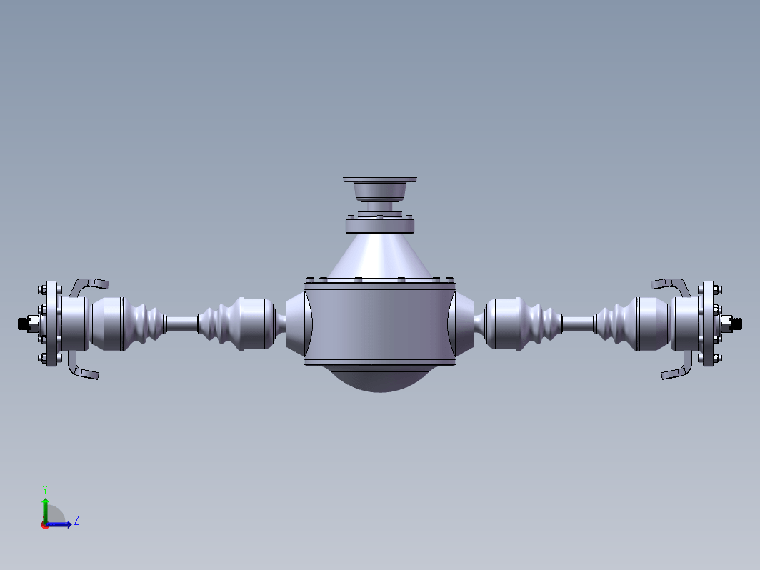 1.4L小型轿车前驱动桥断开式驱动桥设计三维SW2016带参+CAD+说明书